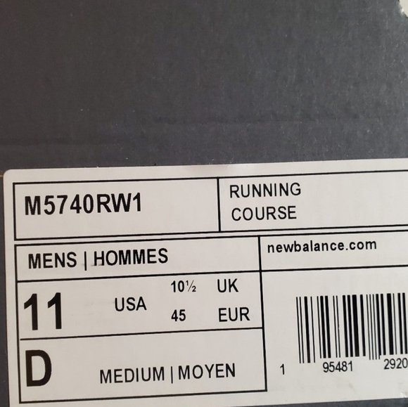 NEW BALANCE 57/40 MEN'S SZ  / M5740RW1 - Picture 11 of 14